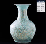 New Chinese-style Ceramic Vase With Hand-painted Gold Accents For Home Decor