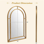 Sturdy Metal Frame, Modern Accent Mirror For Bathroom Hallway Fireplace
