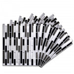 Striped 3d wall stickers