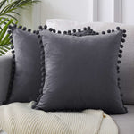 velvet solid color sofa