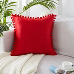 velvet solid color sofa