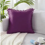 velvet solid color sofa