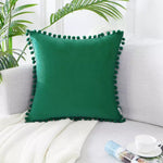 velvet solid color sofa