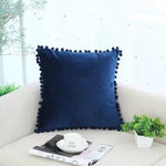 velvet solid color sofa