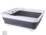 Folding Kitchen Dish Drainer Drying Rack Tableware Plate Holder Dinnerware Shelf Storage