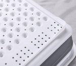 Folding Kitchen Dish Drainer Drying Rack Tableware Plate Holder Dinnerware Shelf Storage