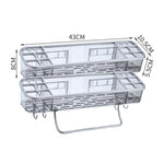 Towel Bar Hooks Organizer