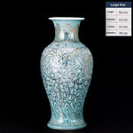 New Chinese-style Ceramic Vase With Hand-painted Gold Accents For Home Decor