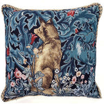 Woven Flower Jacquard Cushion