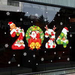 Christmas Wall Stickers Glass Door Sticker Decoration
