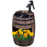 Barrel Pump Garden Decor