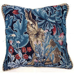 Woven Flower Jacquard Cushion
