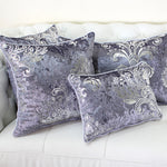 Velvet Hot Silver Cushion Cover