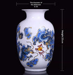 Medium-sized Ceramic Flower Antique-style Chinese Living Room Home Decor Vase Decorative Craft Item