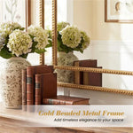 Sturdy Metal Frame, Modern Accent Mirror For Bathroom Hallway Fireplace