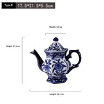 Antique-style Blue-and-white Ceramic Vase Ornament For Home Decor