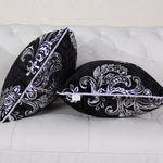 Velvet Hot Silver Cushion Cover