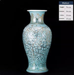 New Chinese-style Ceramic Vase With Hand-painted Gold Accents For Home Decor