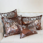 Velvet Hot Silver Cushion Cover