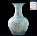 New Chinese-style Ceramic Vase With Hand-painted Gold Accents For Home Decor