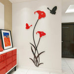 Lily 3D Stereo Acrylic Wall Stickers