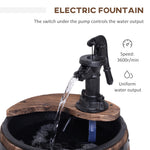 Barrel Pump Garden Decor