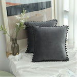velvet solid color sofa