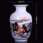 Medium-sized Ceramic Flower Antique-style Chinese Living Room Home Decor Vase Decorative Craft Item