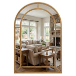 Sturdy Metal Frame, Modern Accent Mirror For Bathroom Hallway Fireplace