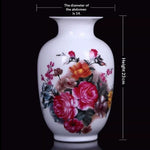 Medium-sized Ceramic Flower Antique-style Chinese Living Room Home Decor Vase Decorative Craft Item