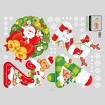 Christmas Wall Stickers Glass Door Sticker Decoration
