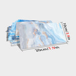 Sea Blue Marble Wall Stickers Waterproof Oil  Leather Stickers Wallpaper Modern Style